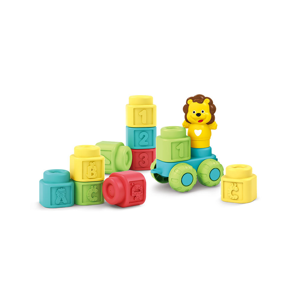 BLOCOS DE BORRACHA MACIA: LETRAS E NUMEROS (19PCS)