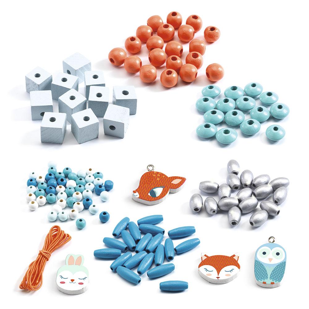 PEQUENOS ANIMAIS - CONTAS DE MADEIRA