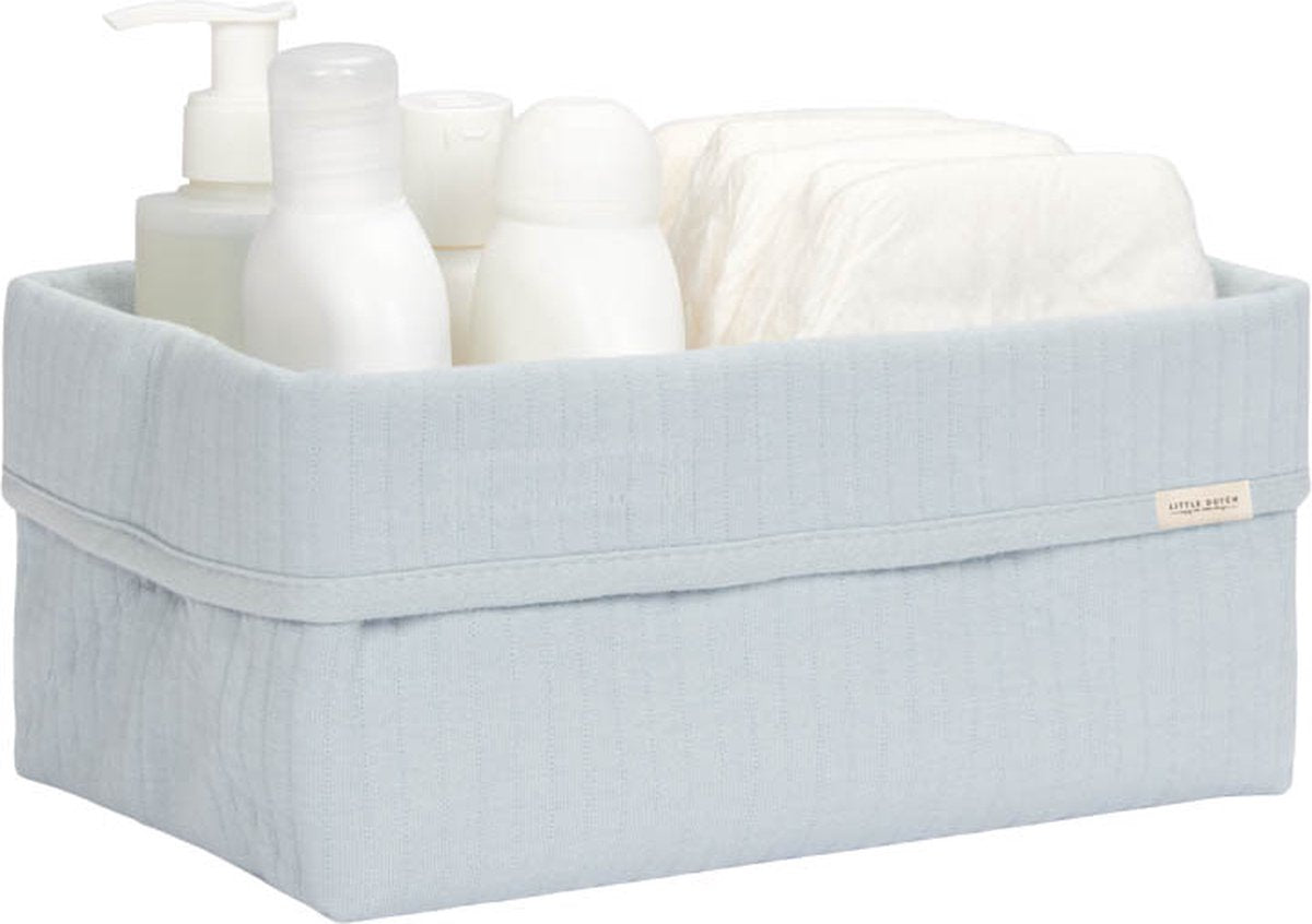 Little Dutch- Cesto de arrumação grande: Pure Soft Blue