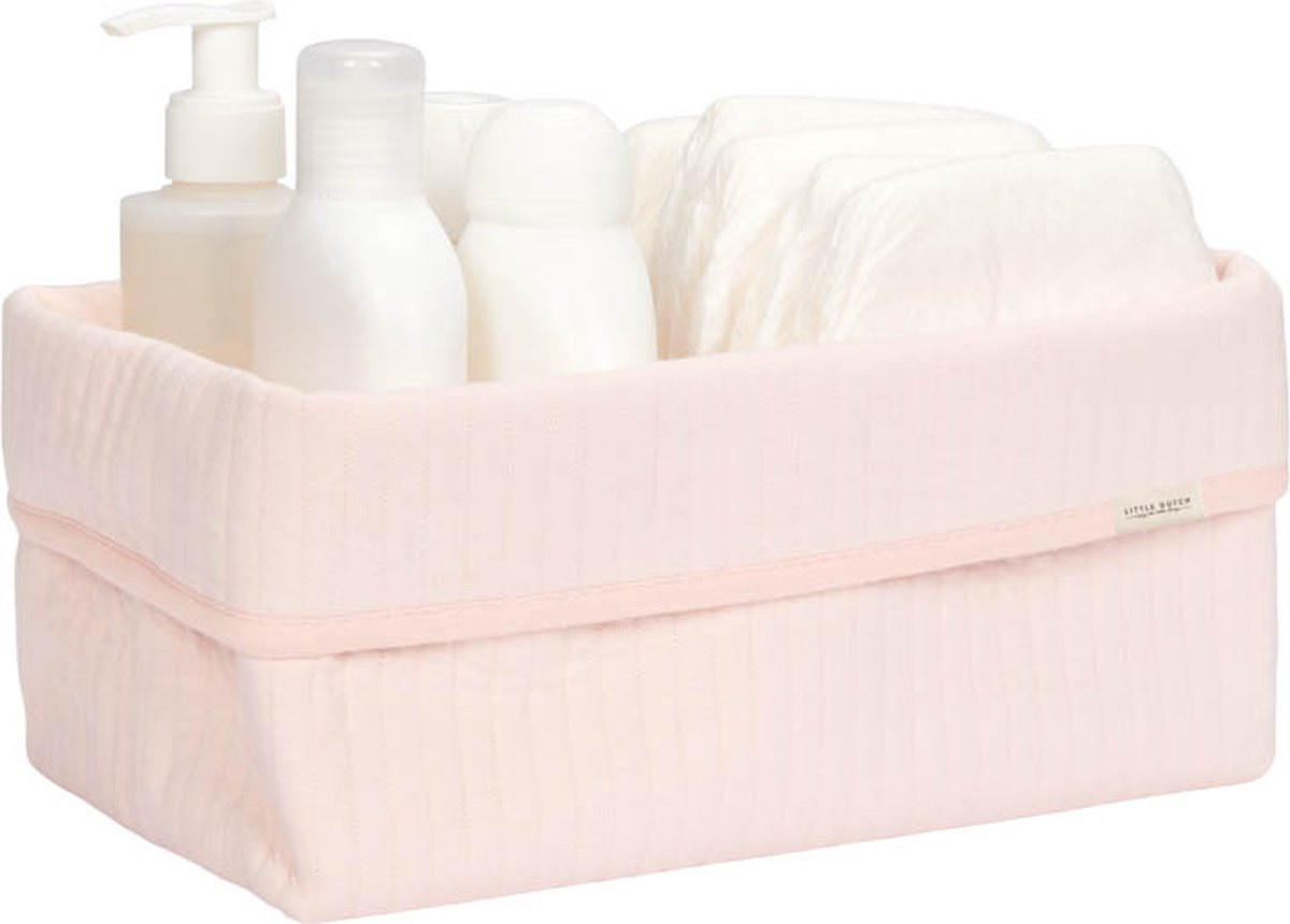 Little Dutch- Cesto de arrumação grande: Pure Soft Pink