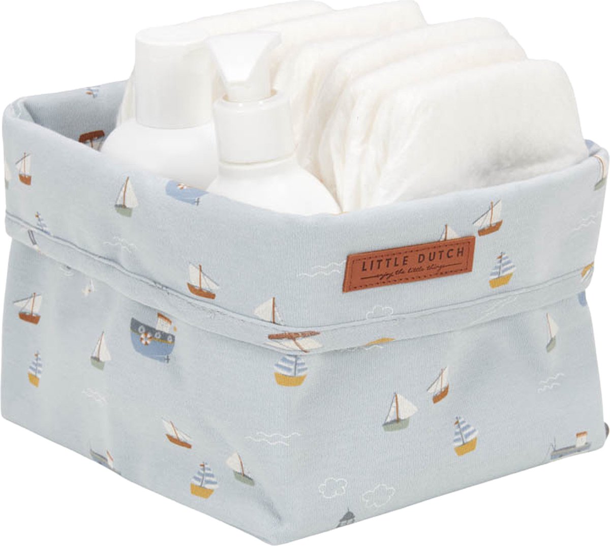 Little Dutch- Cesto de arrumação pequeno: Sailors Bay Blue