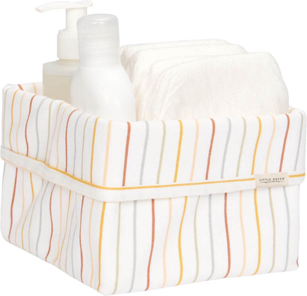 Little Dutch- Cesto de arrumação pequeno: Vintage Sunny Stripes
