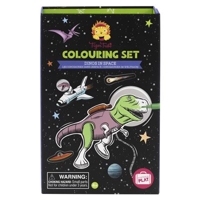 Set de Colorir | Dinos in Space