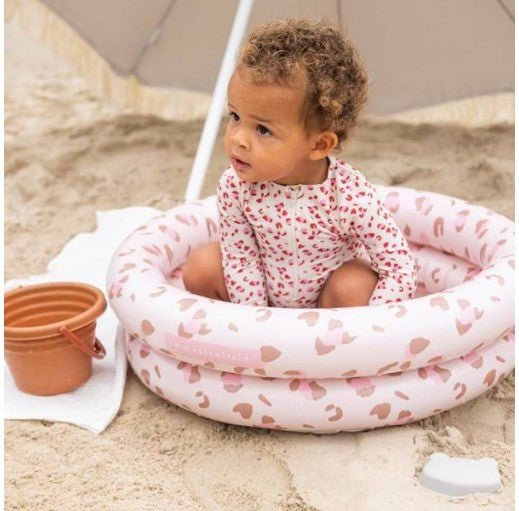 Swim Essentials -LEOPARD OLD PINK- PISCINA DE BEBÉ 60 CM