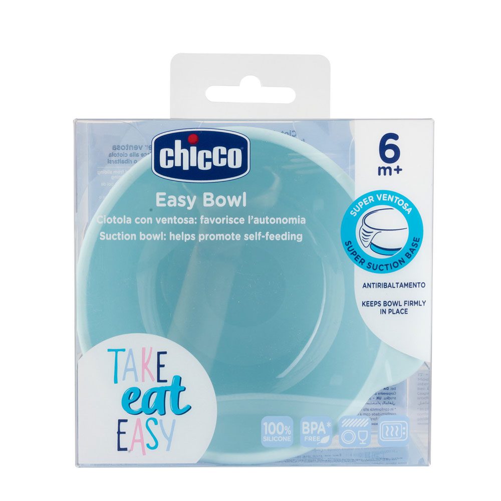 TIGELA EM SILICONE C/VENTOSA (AZUL)