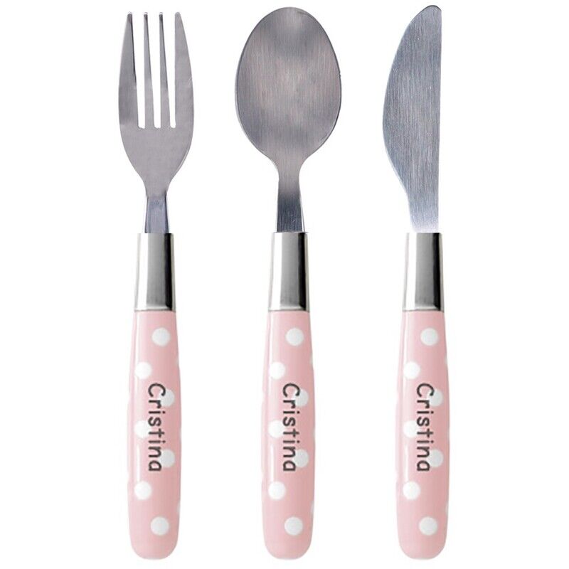 PACK TALHERES: ROSA ÀS BOLINHAS