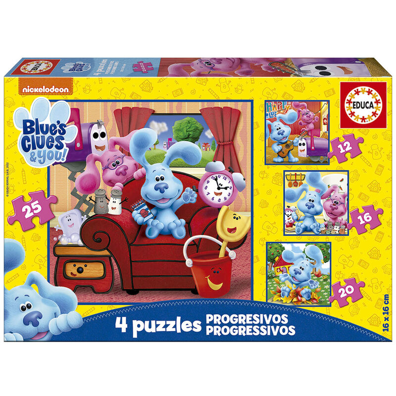 4X PUZZLE PROGRESSIVO BLUE´S CLUES
