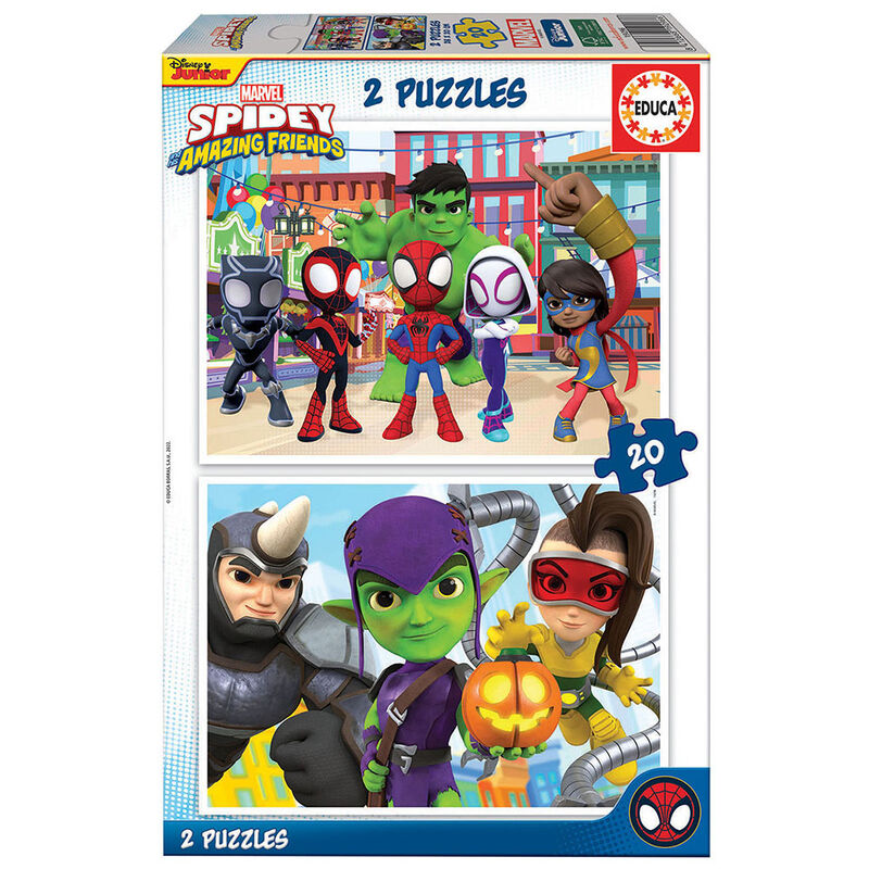 2X PUZZLE 20 SPIDEY AMAZING FRIENDS