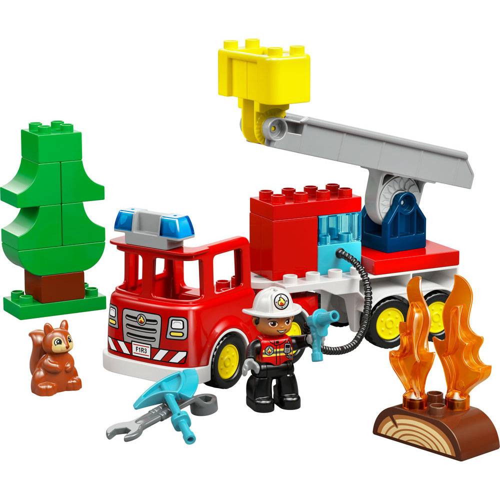 LEGO DUPLO: CAMIÃO DOS BOMBEIROS C/MANGUEIRA E BOMBEIRO (10473)