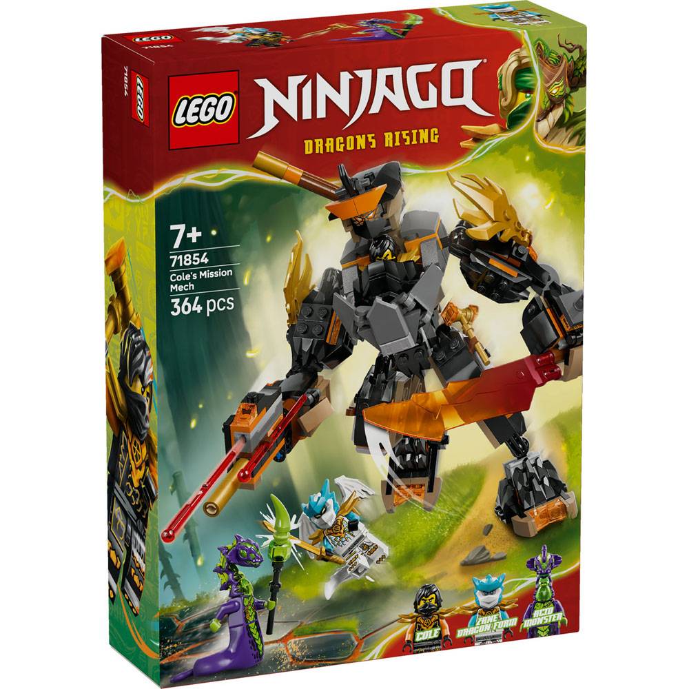 LEGO NINJAGO: ROBO DE MISSÕES DO COLE E ZANE DRAGÃO (71854)