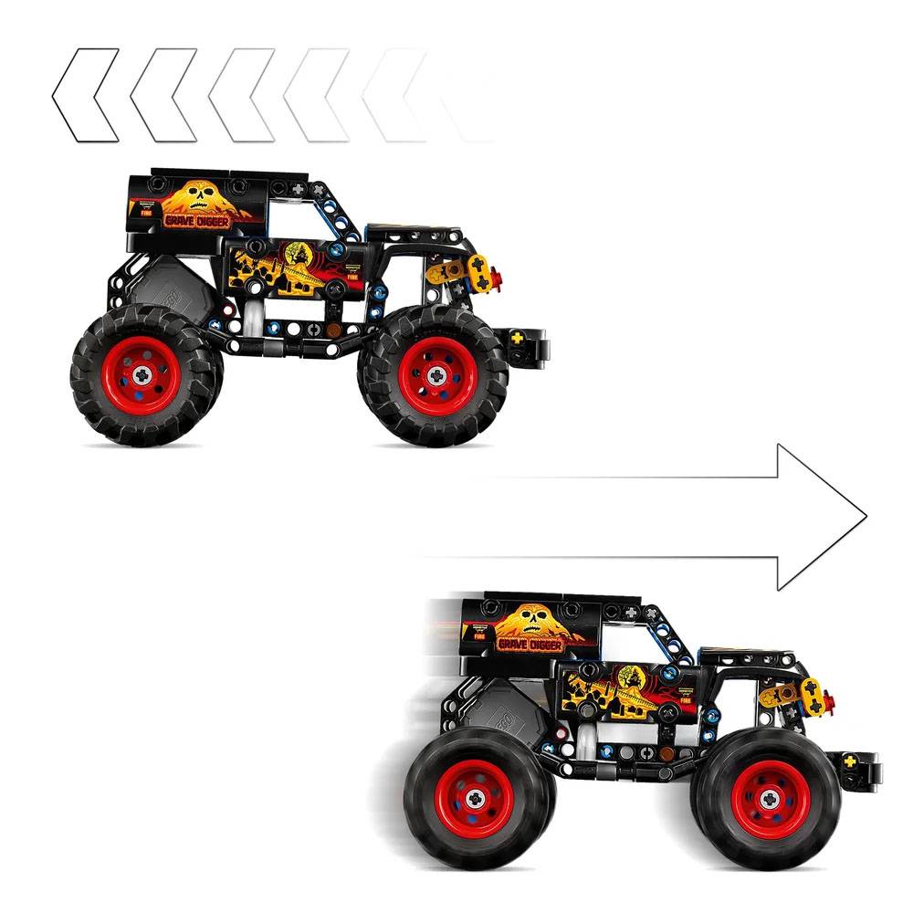 LEGO TECHNIC: MONSTER JAM GRAVE DIGGER FOGO E GELO (42219)