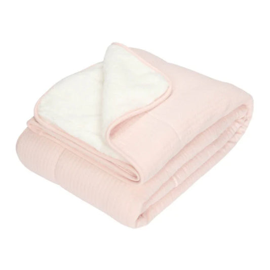 Little Dutch- Edredão de alcofa: Pure Soft Pink (manta)