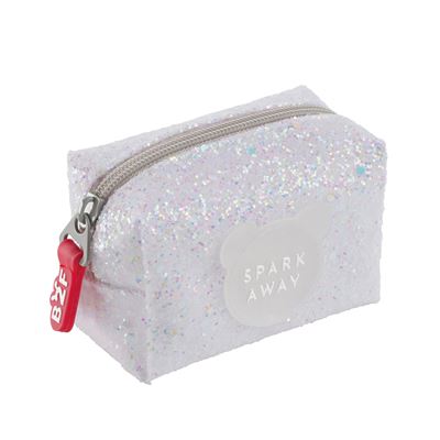 PORTA-MOEDAS C/PURPURINA (branco)