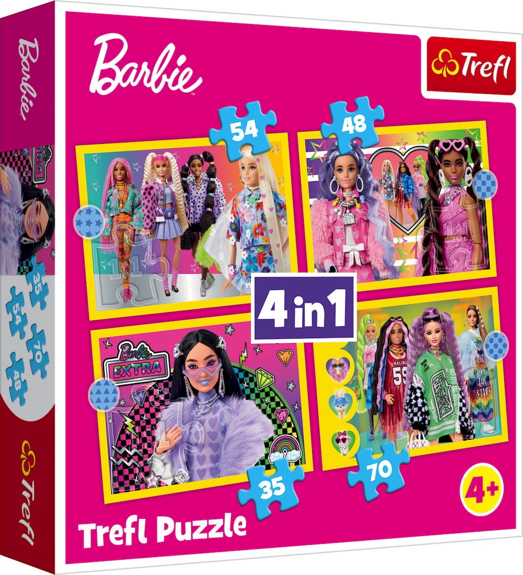 PUZZLE 4 EM 1: O MUNDO DA BARBIE