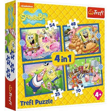 PUZZLE (4 EM 1): SPONGEBOB