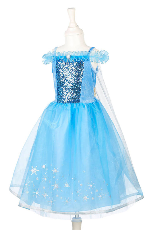 VESTIDO RAINHA DO GELO (3-4ANOS, 98-104CM)