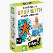 Flashcards Baby Bath magic colours