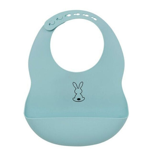 BABETE DE SILICONE - AZUL ÁGUA