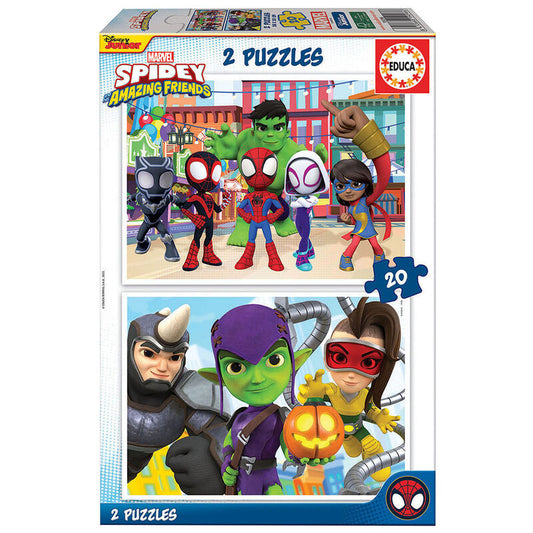 2X PUZZLE 20 SPIDEY AMAZING FRIENDS